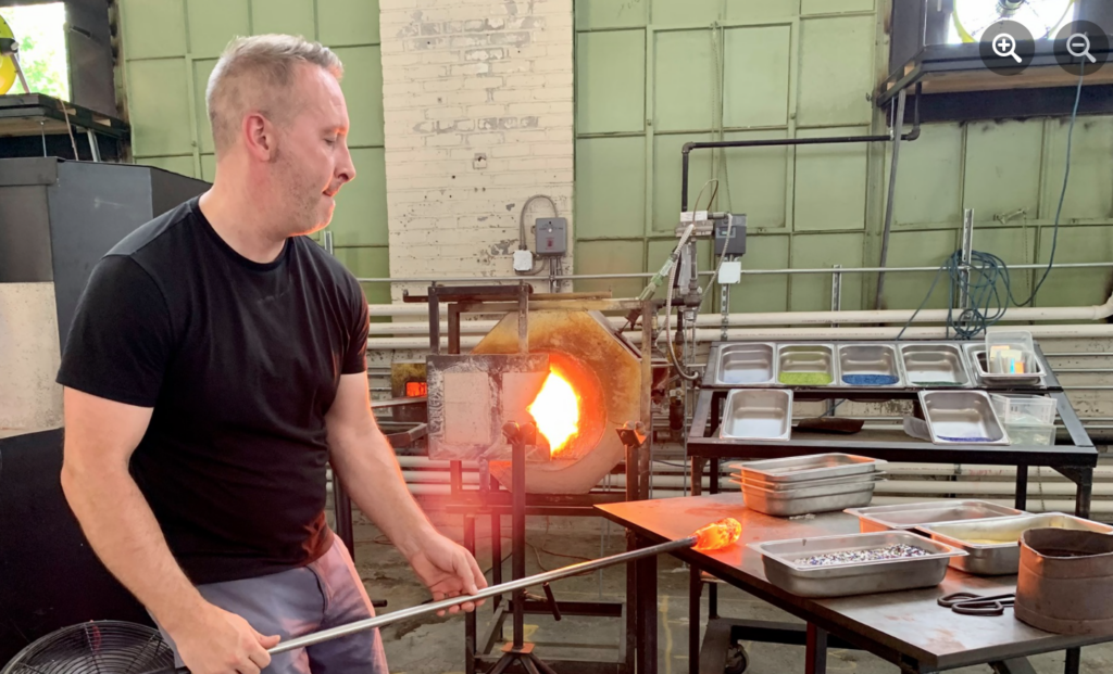 luke Adams Glass Blowing Demo