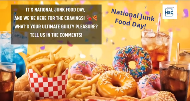 NSC celebrates National Junk Food Day with creative AI video featuring snacks and guilty pleasures